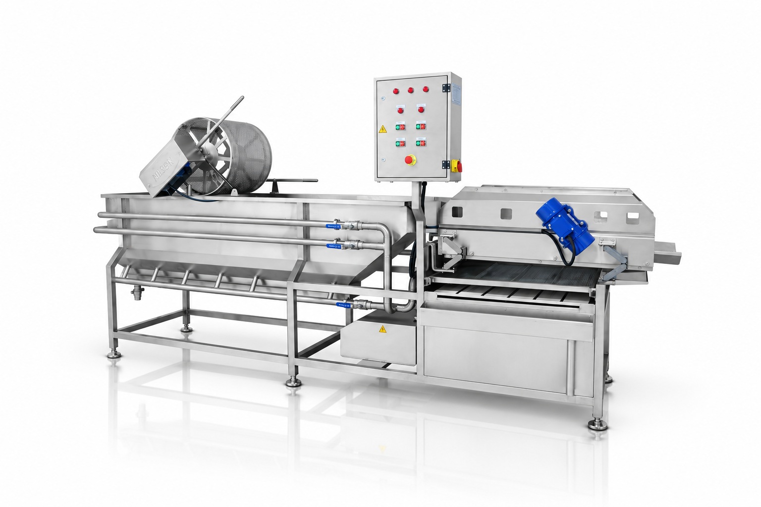 Nilsen SWM400 endüstriyel sebze yıkama makinesi
